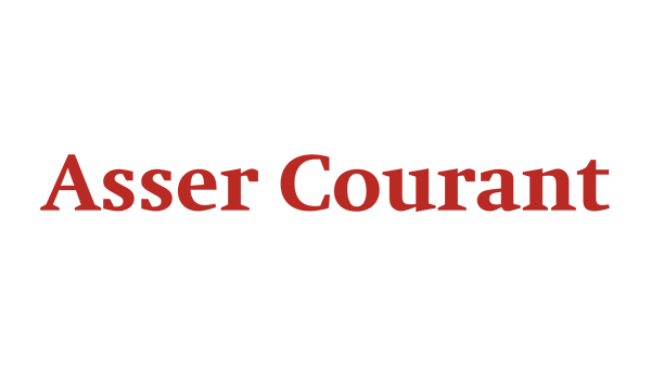Logo krant Assen - Asser Courant op een transparante achtergrond - 600 * 337 pixels 